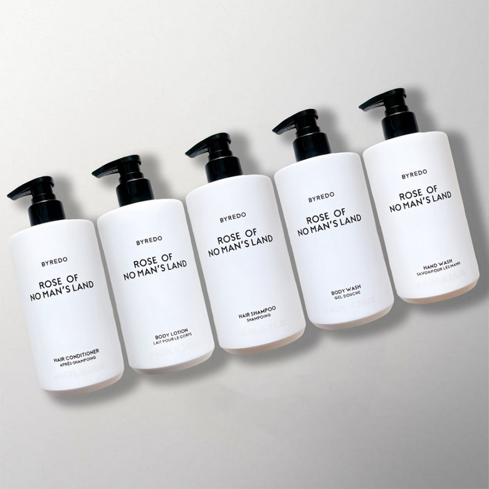 Conrad Hotel Shampoo & Conditioner & Body Lotion & Shower Gel & Hand Wash Bundle 450ML Each | BYREDO ROSE OF NO MAN'S LAND