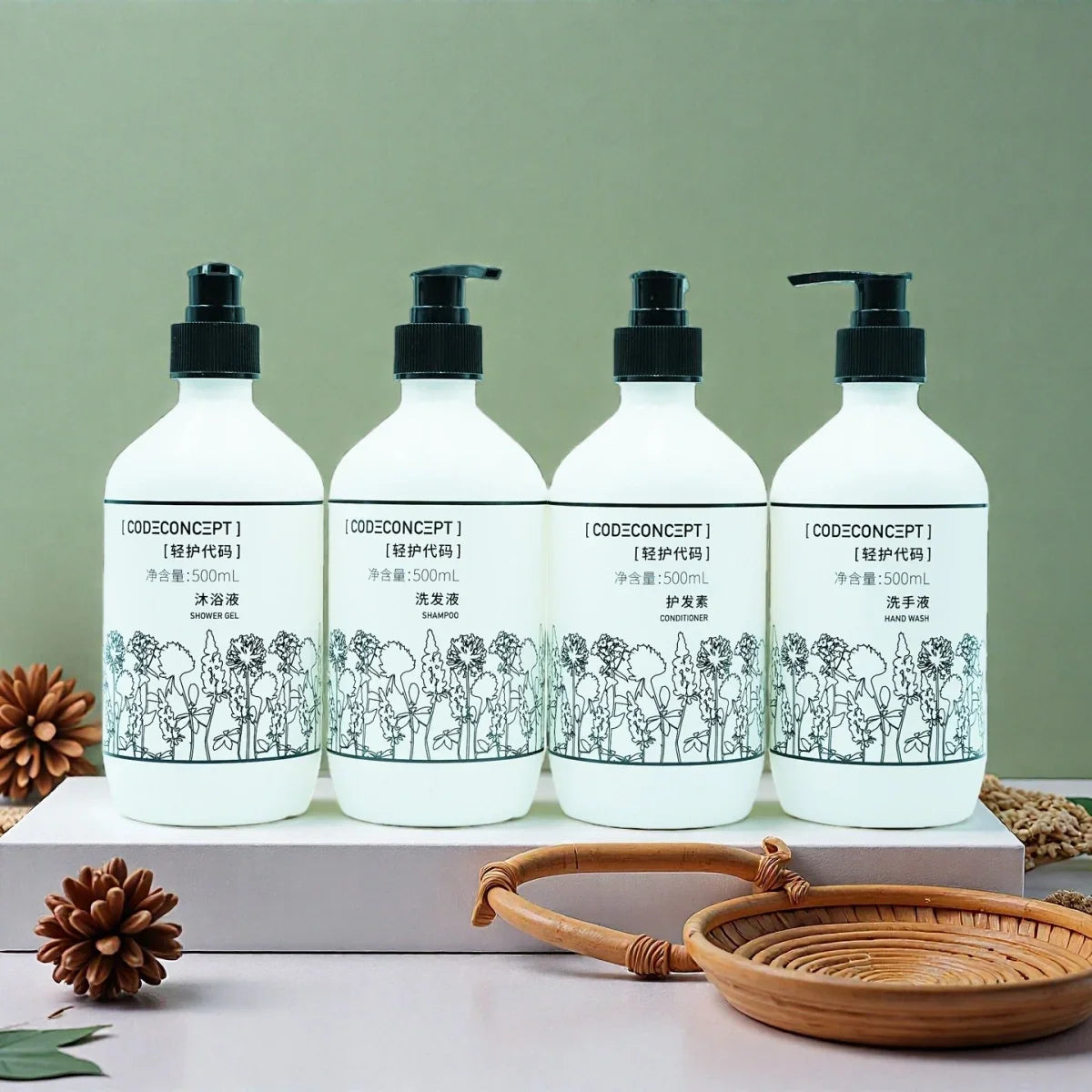 CODE CONCEPT Shampoo or Conditioner or Shower Gel or Hand Wash 500ML