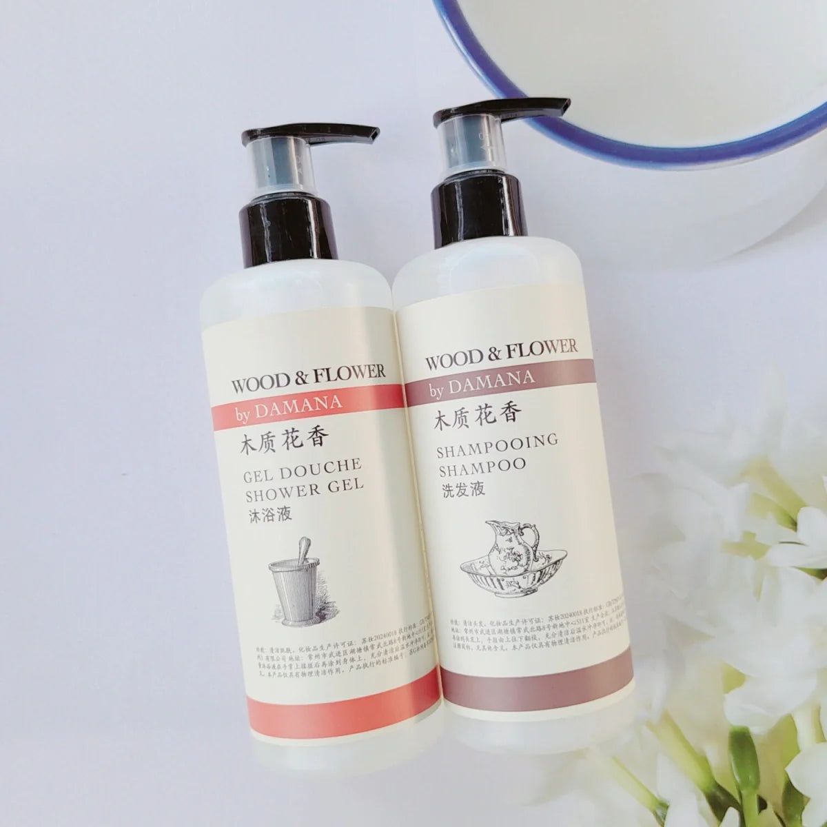 Empark Grand Hotel Shampoo or Conditioner or Shower Gel or Body Lotion or Hand Wash 300ML | DAMANA WOOD FLOWER
