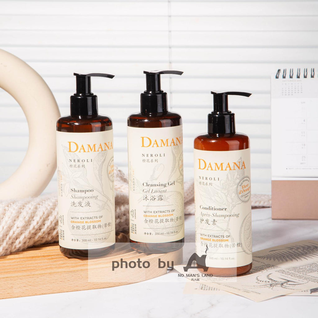 DAMANA NEROLI Shampoo & Conditioner & Shower Gel 300ML