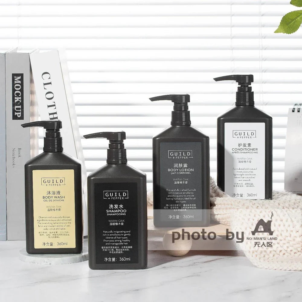 Sheraton Hotel Shampoo & Conditioner & Shower Gel & Body Lotion 360ML | GUILD PEPPER