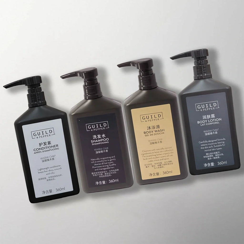 Sheraton Hotel Shampoo & Conditioner & Shower Gel & Body Lotion 360ML | GUILD PEPPER